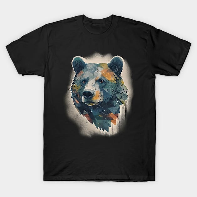 Bear head T-Shirt by GreenMary Design